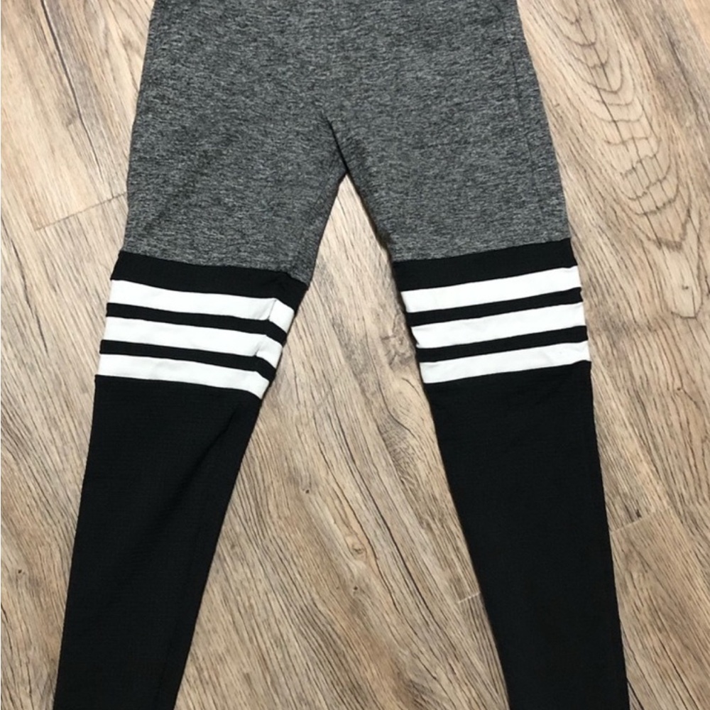 Bombshell Sportswear  Charcoal and Black Leggings
